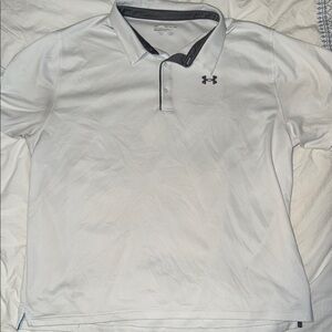 Under Armour Men's White Polo Shirt Size 4XL